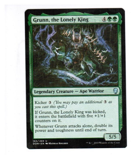 MTG Grunn, the Lonely King Dominaria English Unplayed NM cards Freshpack Pauper