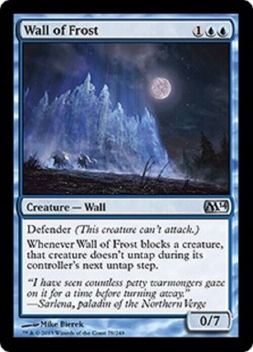 MTG MTG 1x Wall of Frost M14 Magic 2014 Core Set Card Magic The Gathering