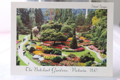Vintage Post Card The Butchart Gardens.Victoria.B.C. Canada Island Images