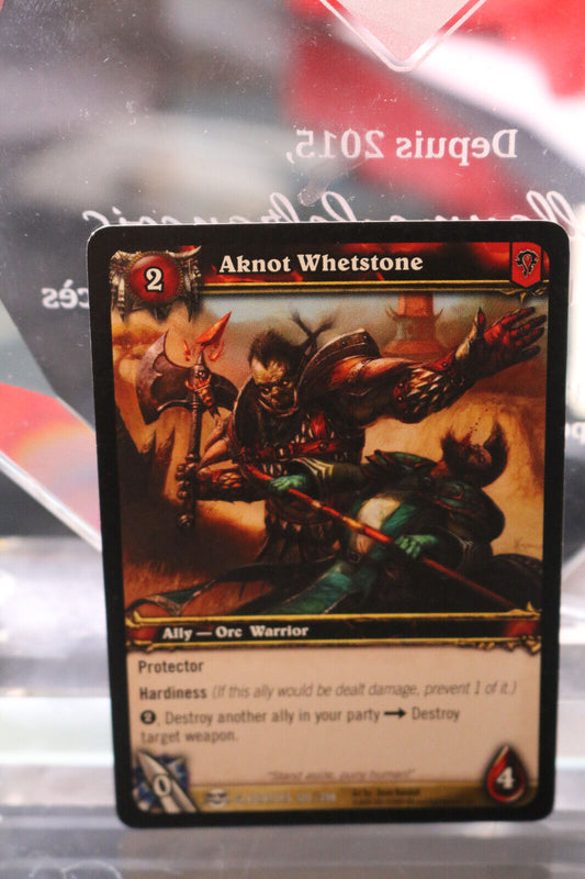 World Of Warcraft Tcg - Wow Aknot Whetstone Card
