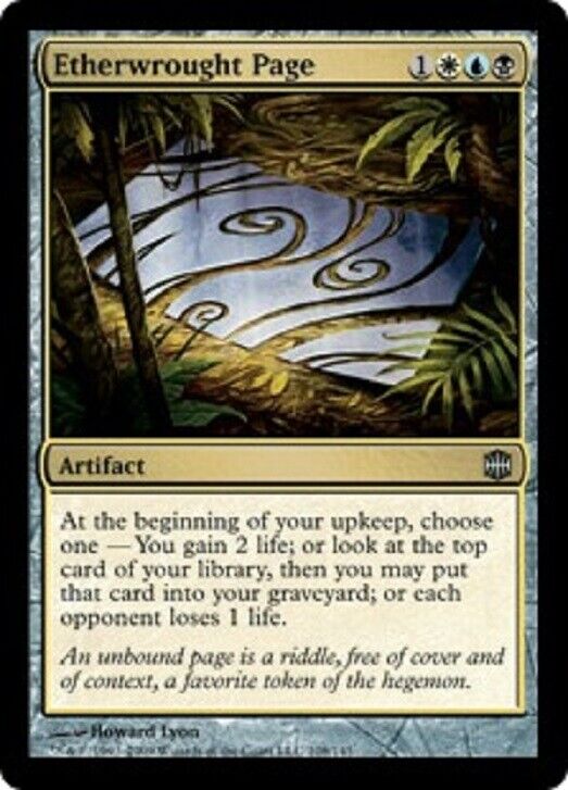 MTG MTG 1x  Etherwrought Page Alara Reborn card Magic The Gathering LP