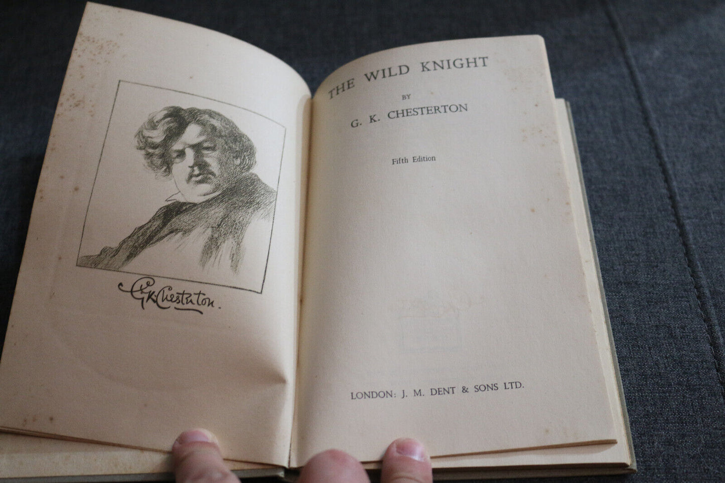 The Wild Knight & Other Poems Fifth Edition G.K. Chesterton London Book Antique