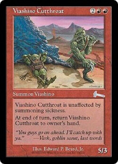 MTG MTG 1x Viashino Cutthroat Urza's Legacy card Magic The Gathering NM