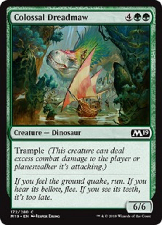 MTG MTG 4x Colossal Dreadmaw Core Set 2019 Card Magic The Gathering