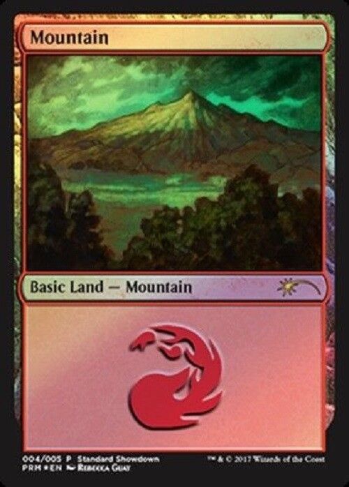 MTG MTG 1x Mountain - 004/005 foil - Standard Showdown NM-Mint Promo