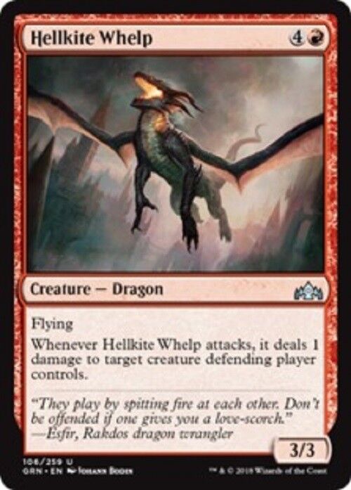 MTG Hellkite Whelp Guilds of Ravnica Card MTG Commander Pauper