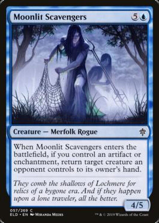 MTG MTG 1x  Moonlit Scavengers Throne of Eldraine Foil Magic the gatherine card