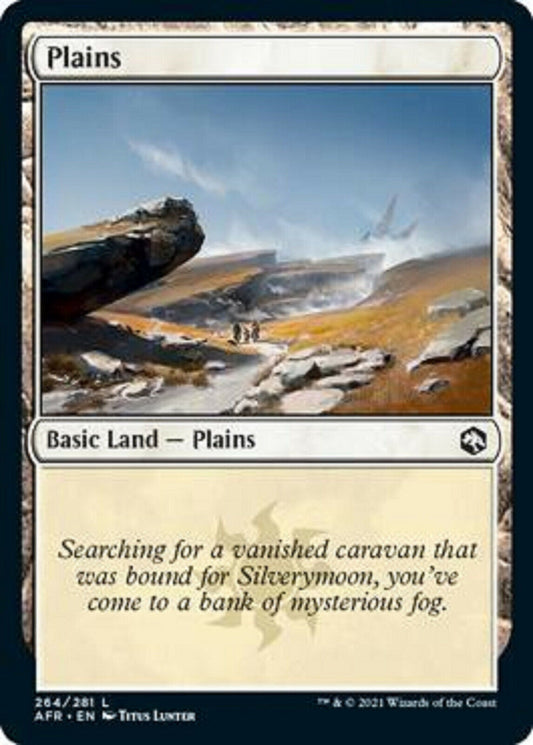 MTG MTG 4x Plains FOIL 264 Adventures in the Forgotten Realms