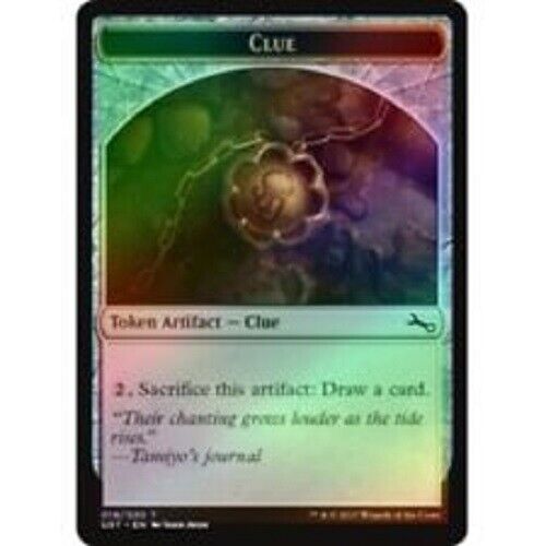 MTG MTG 1x Clue Foil Token Creature Unstable 018/020 Card Magic The Gathering