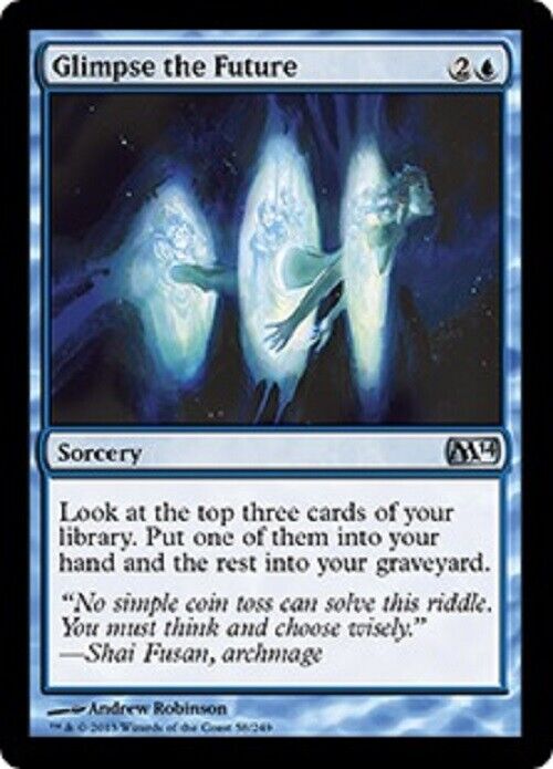 MTG MTG 1x  Glimpse the Future M14 Magic 2014 Core Set Card Magic The Gathering