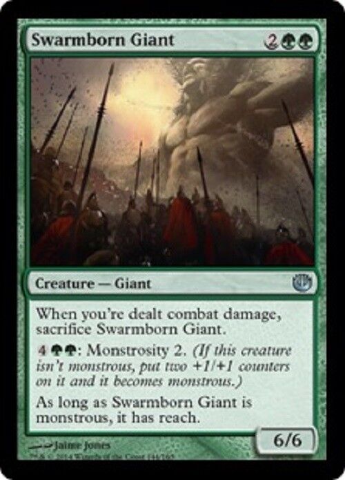 MTG MTG 1x Swarmborn Giant Journey into Nyx card Magic The Gathering NM