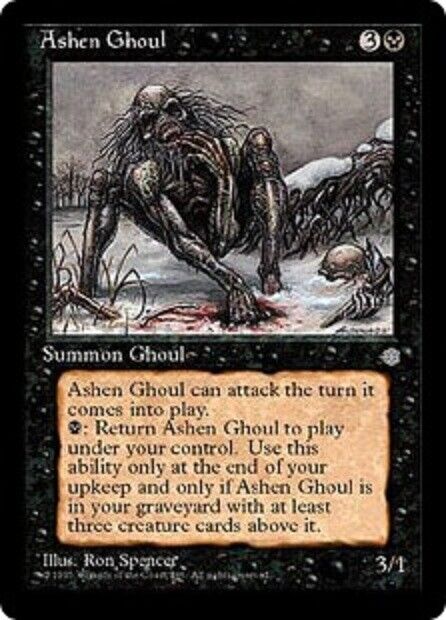 MTG MTG 1x Ashen Ghoul ice age Card Magic The Gathering NM Bird spirit