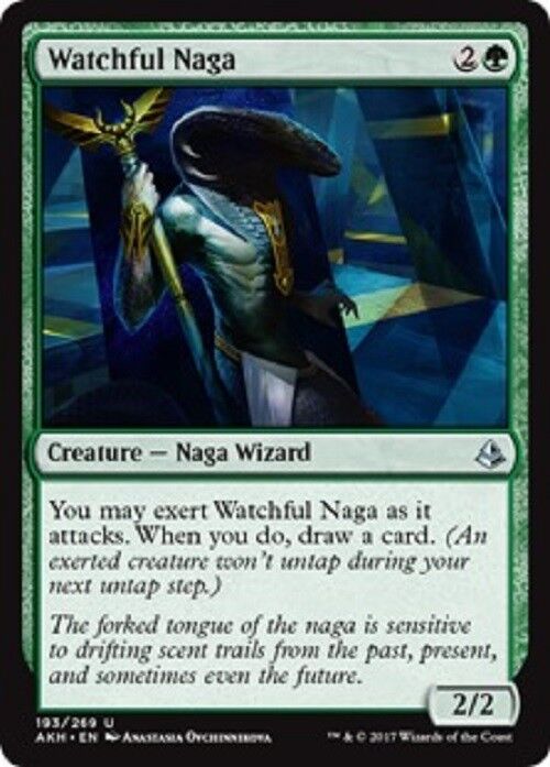 MTG 1x Watchful Naga Amonkhet NM Magic the Gathering card