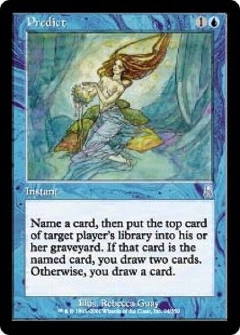 MTG Predict Odyssey  MTG Magic the gathering card 1x