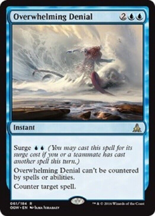 MTG Overwhelming Denial Oath of the Gatewatch Mtg x1 Magic the Gathering card