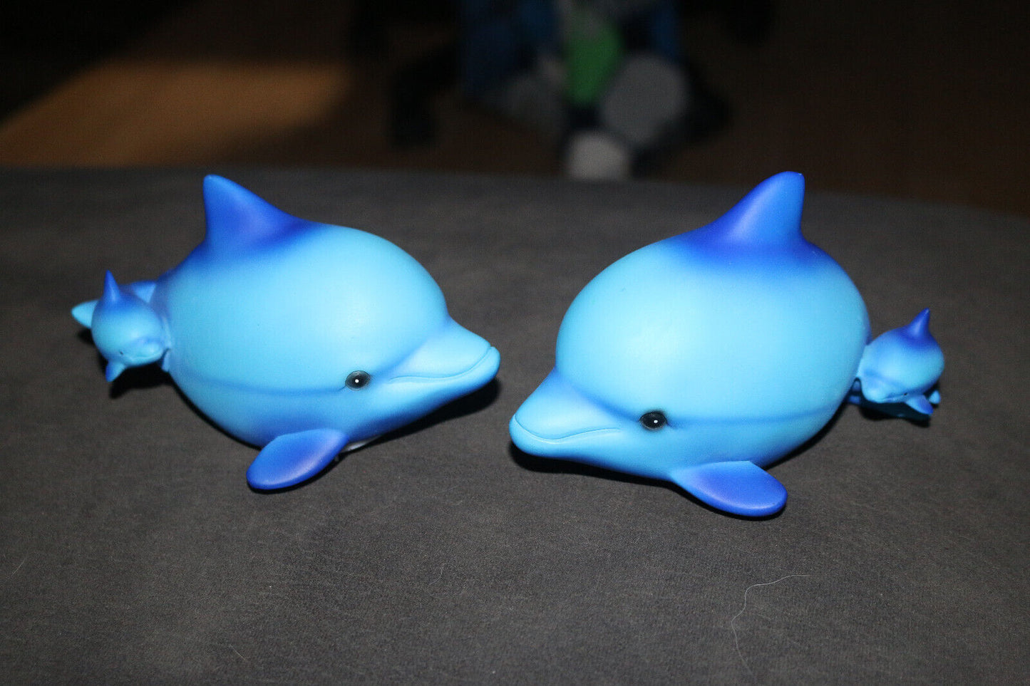 Lot Of 2 Cute Dolphin With Her Baby Coin Piggy Bank Toy Collectible Rare Amazing