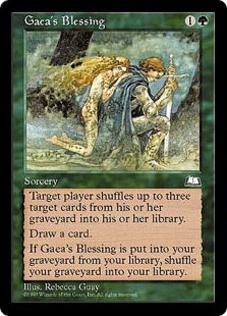 MTG MTG 1x  Gaea's Blessing Weatherlight Card Magic The Gathering pauper