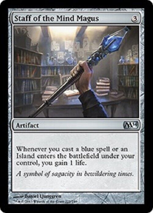 MTG MTG 1x Staff of the Mind Magus Magic 2014 Core Set Magic The Gathering Pauper