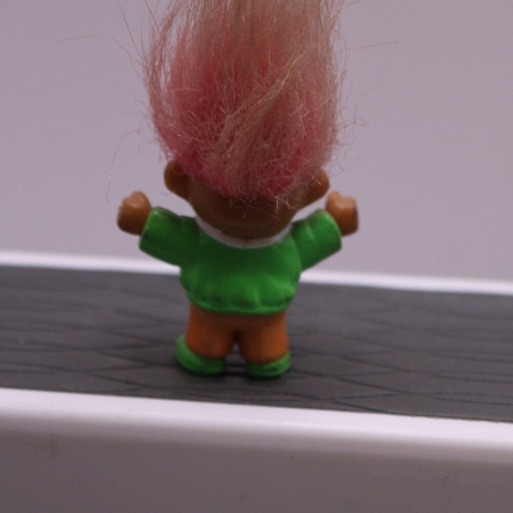 Mini Soma Figure Toy Doll Cute Vintage Collectible Troll Pink Hair