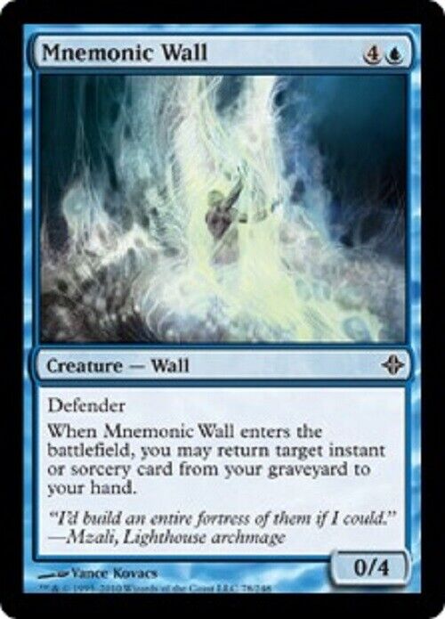 MTG MTG 4x Mnemonic Wall Rise of the Eldrazi Card Magic The Gathering Pauper