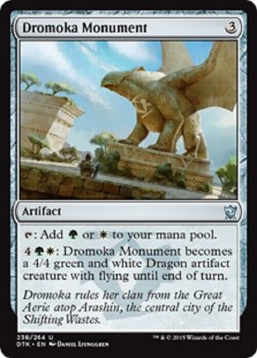 MTG 1x Dromoka Monument FOIL Dragons of Tarkir  MTG Magic the Gathering card