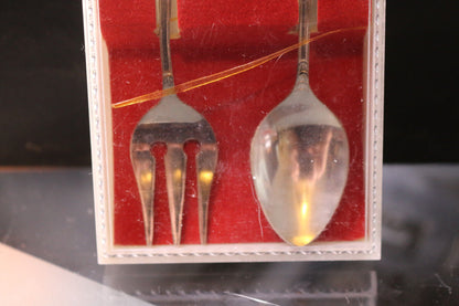 Lot Of 2 Dallas Spoon & Forks Souvenir Collectible  In Case Box Japan