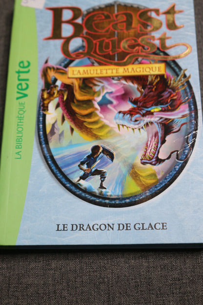 Beast Quest Le Dragon De Glace L'Amulette Magique Livre En Français Biblio Verte