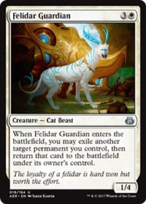 MTG MTG 1x Felidar Guardian Aether Revolt Magic The Gathering card