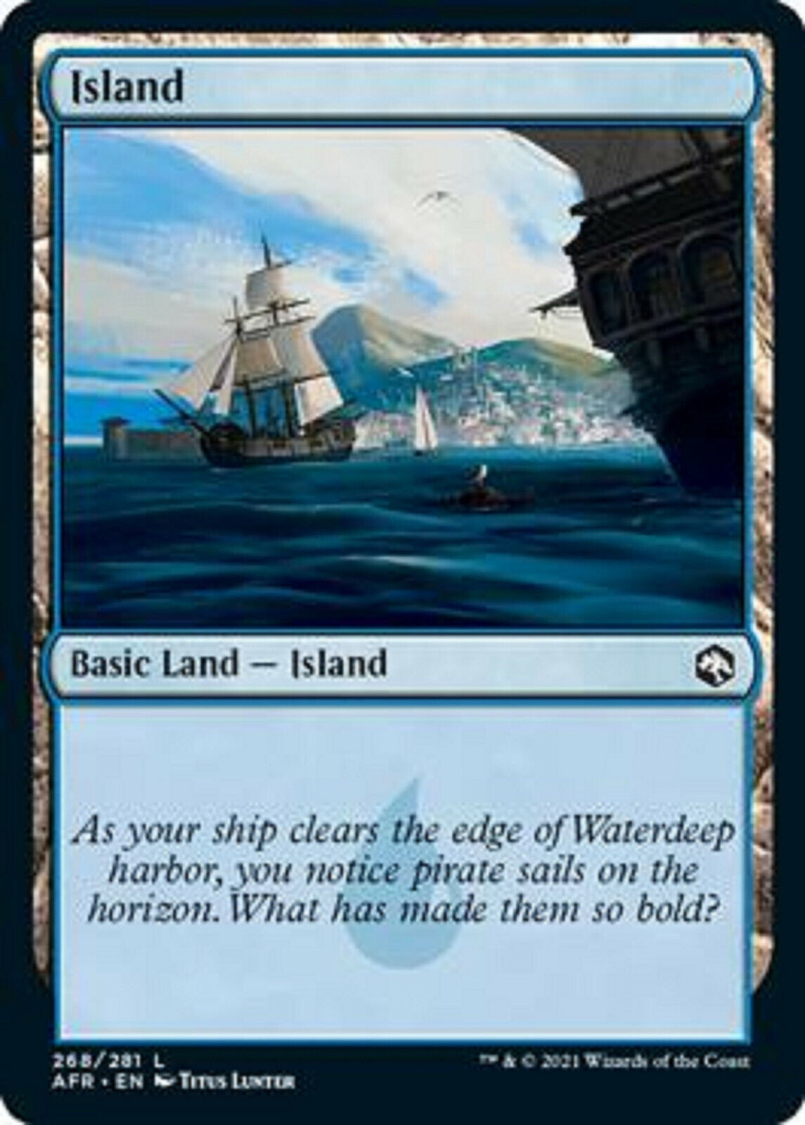 MTG MTG 4x Island 268 Adventures in the Forgotten Realms