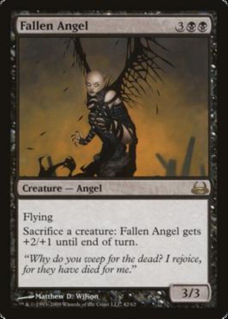 MTG MTG  Fallen Angel Duel Decks: Divine vs Demonic card Magic The Gathering played