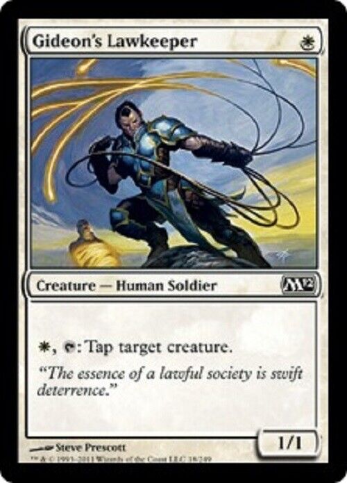 MTG 3x Gideon's Lawkeeper M12 Magic 2012 Magic the Gathering cards