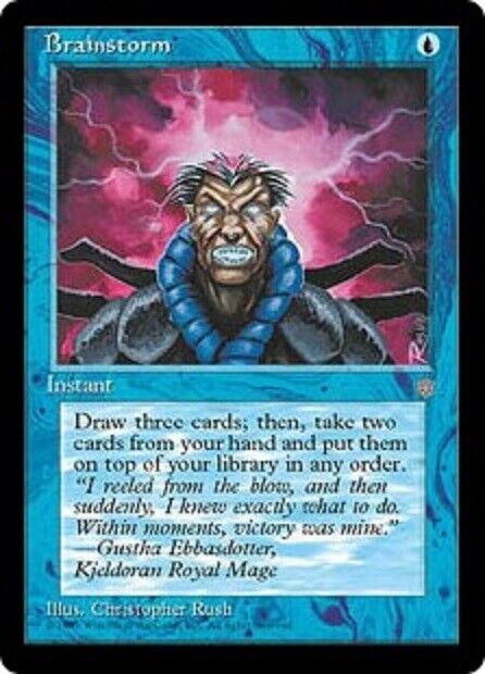 MTG Brainstorm Ice Age MTG Magic the gathering card 1x