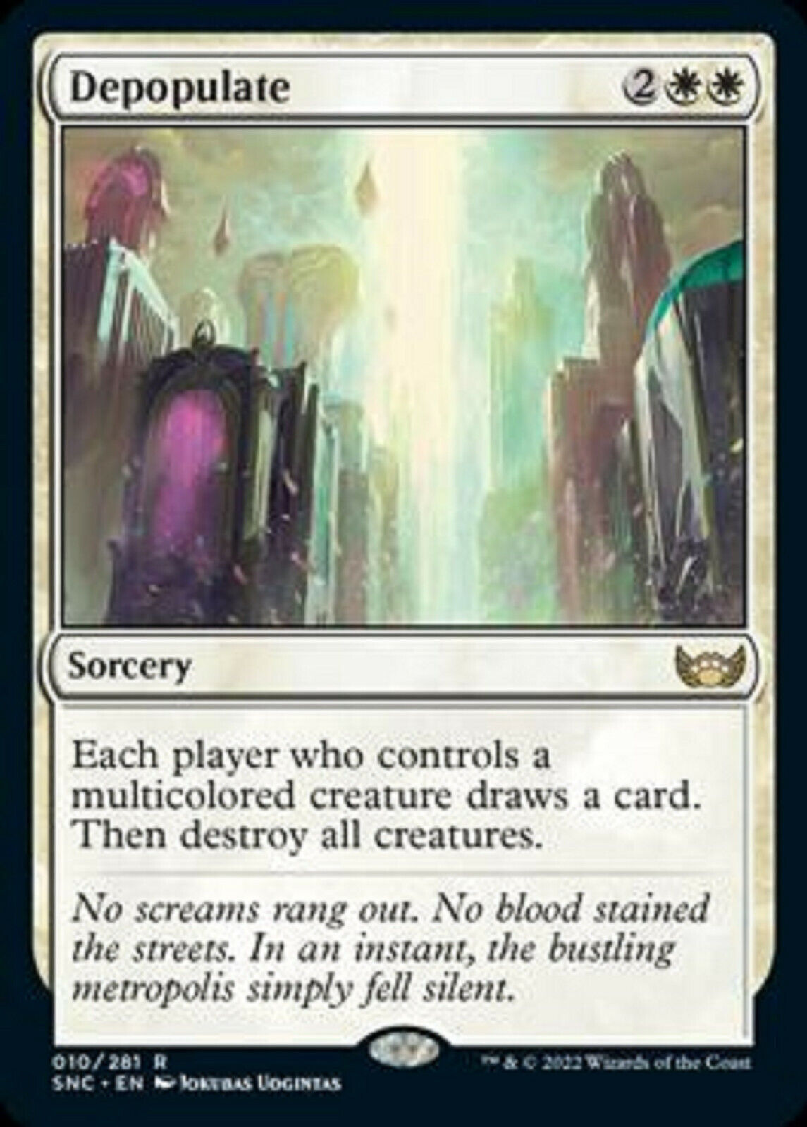 MTG MTG 1x  Depopulate Streets of New Capenna  Magic Card the Gathering