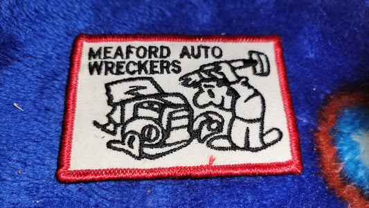 Vintage Shoulder Patche Souvenir Mea Ford Auto Wreckers