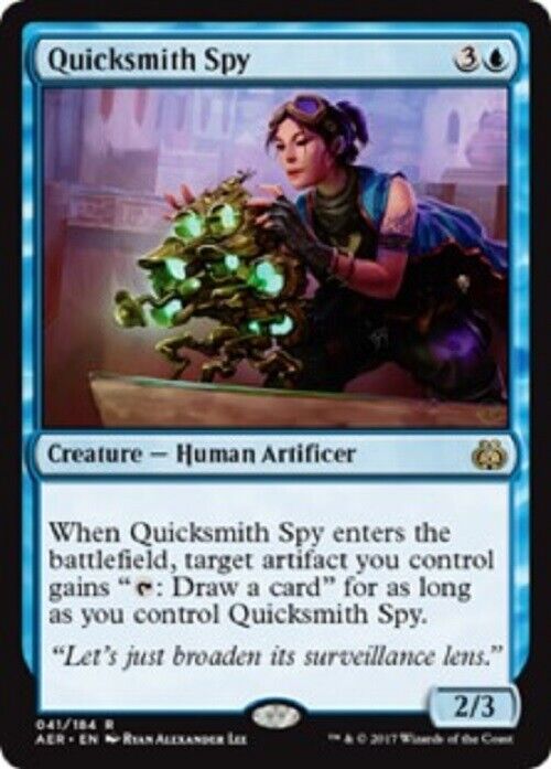 MTG MTG 1x Quicksmith Spy Aether Revolt Magic The Gathering card