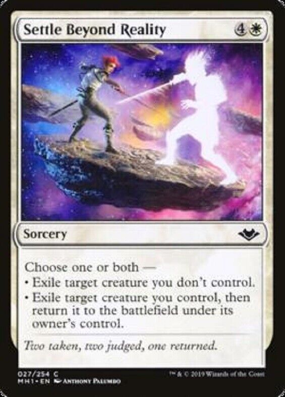 MTG 4x Settle beyond reality Modern Horizons Magic the Gathering card MTG