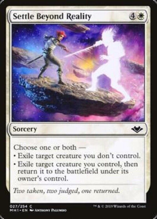 MTG 4x Settle beyond reality Modern Horizons Magic the Gathering card MTG