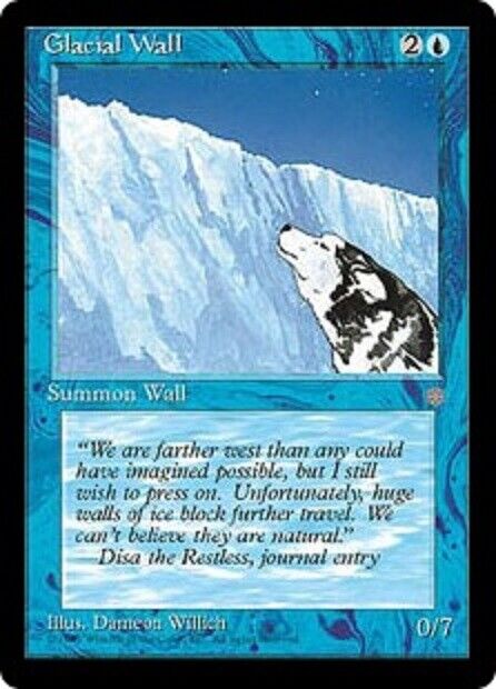 MTG Glacial Wall Ice Age MTG Magic the gathering card 1x