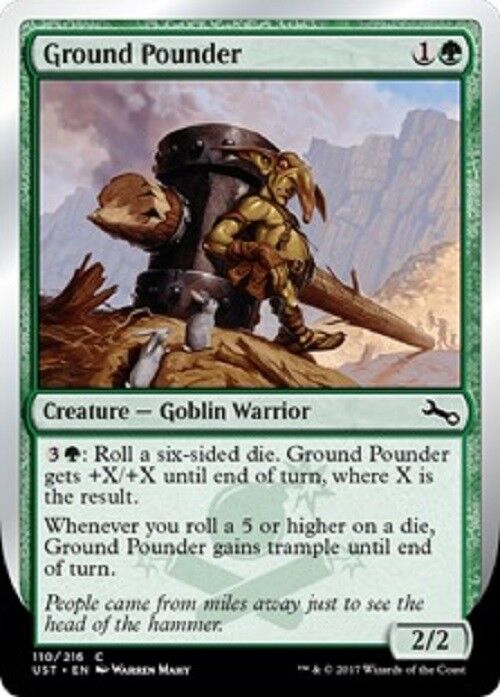 MTG MTG 4X Ground Pounder NM Unstable cards Magic The Gathering