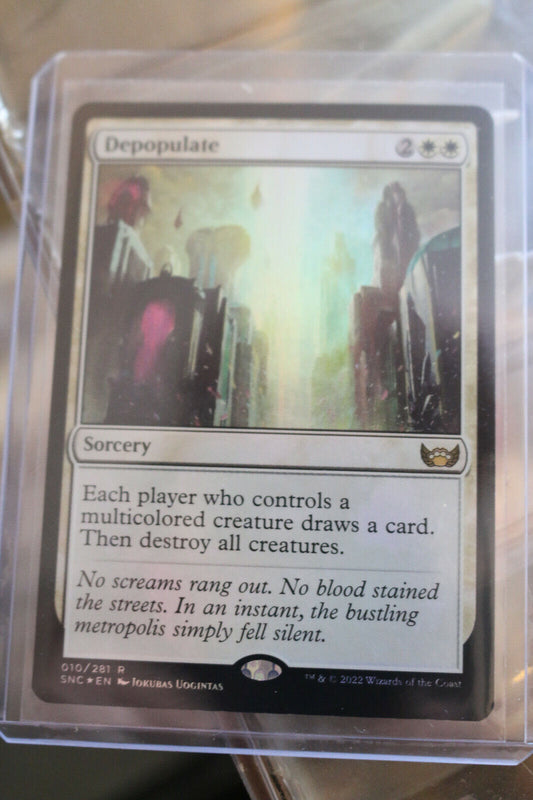 MTG MTG 1x  Depopulate Foil Streets of New Capenna Magic the gathering