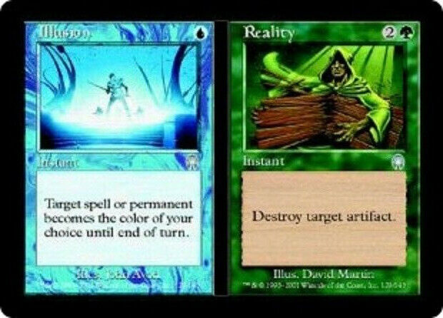 MTG 1x  Illusion // Reality Apocalypse card MTG Magic the Gathering