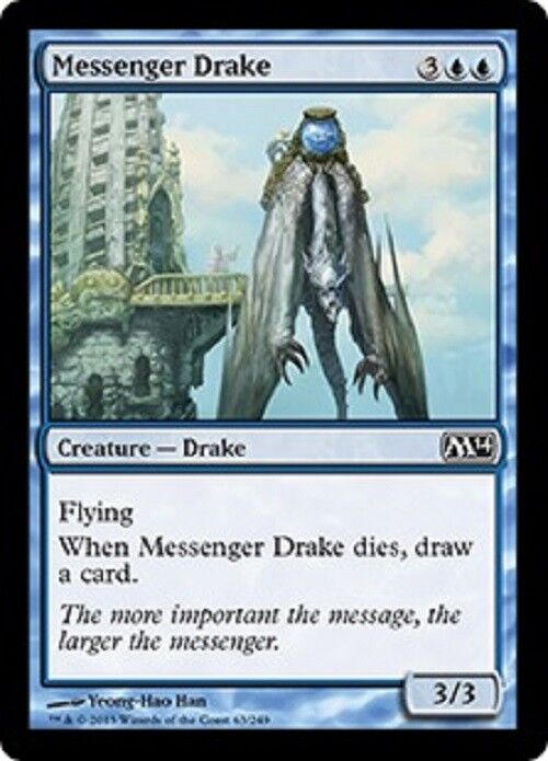 MTG MTG Messenger Drake  Magic 2014 X4 4x Magic the GAthering cards