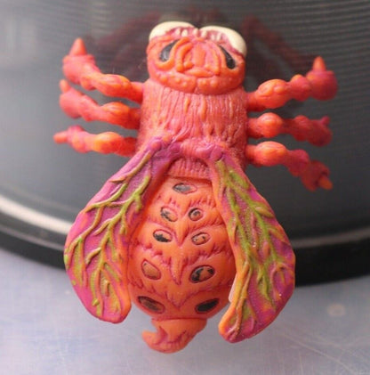 Vtg 🤖 REAL SQUIRMIN SQUISH BUGS: wackin wasp empire china fly red 1996 toy