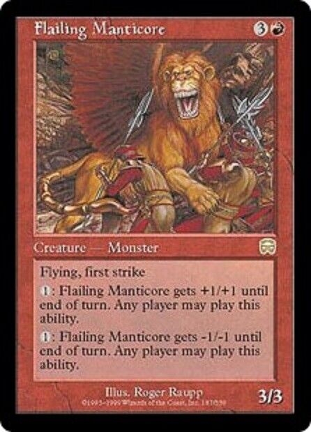 MTG MTG 1x   Flailing Manticore Mercadian Masques Magic The Gathering