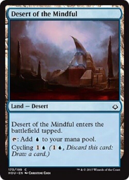 MTG Desert of the Mindful Hour of Devastation Commander Card NM MTG LAND