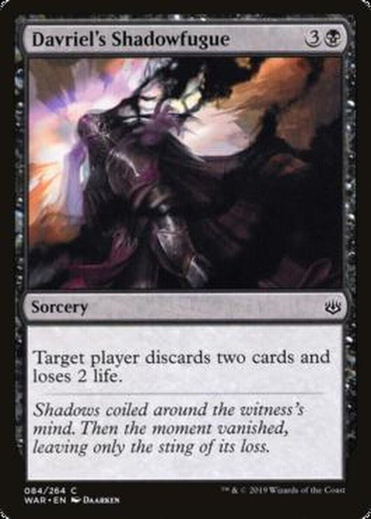 MTG MTG 4x Davriel's Shadowfugue War of the Spark Cards Magic The Gathering NM