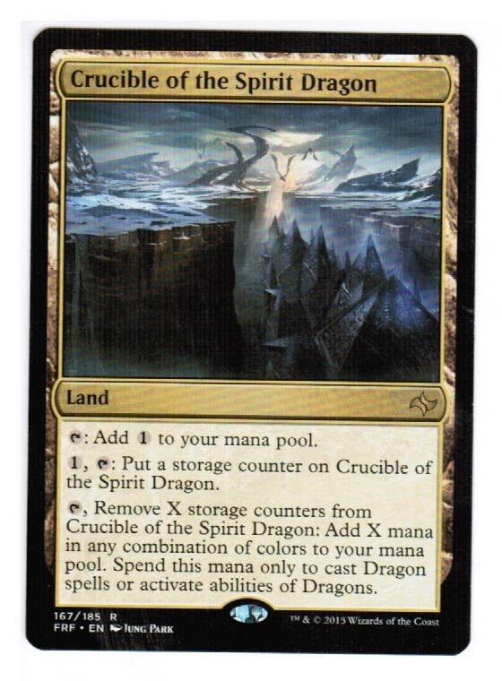 MTG 1x Crucible of the Spirit Dragon English Fate Reforged Magic The gathering Card