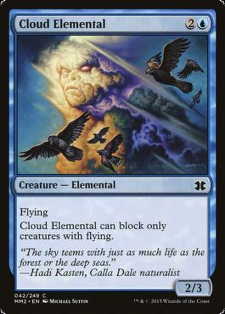 MTG MTG 1x Cloud Elemental Modern Masters 2015 Edition Foil MTG Magic card