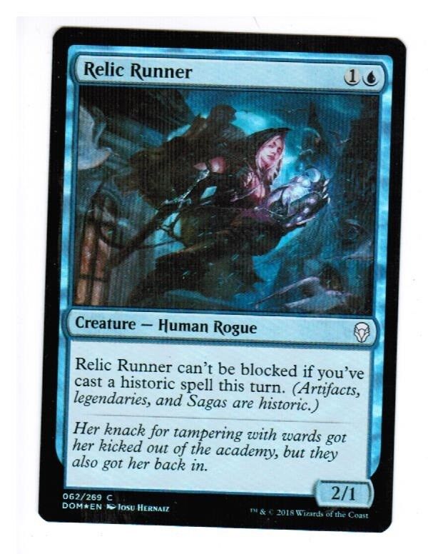 MTG Relic Runner FOIL Dominaria Unplayed NM cards  English Commander