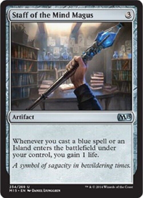 MTG MTG 1x Staff of the Mind Magus Magic 2015 Core Set Magic The Gathering Pauper